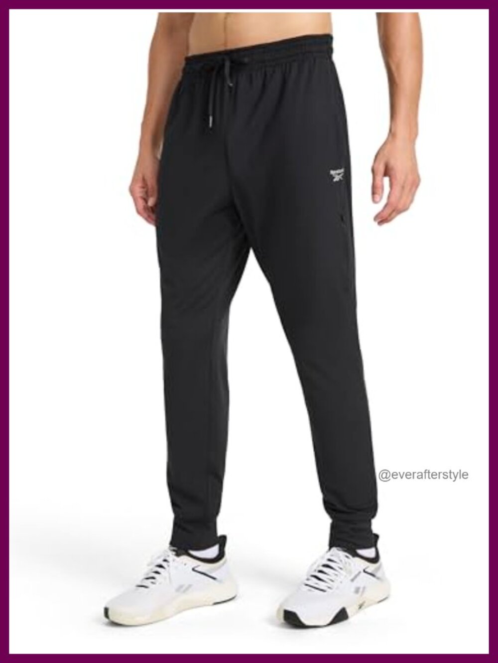 Reebok Dunk Jogger Men's Lightweight Stretch Poly-Blend 30 Inch Inseam